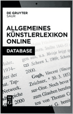 Allgemeines K&uuml;nstlerlexikon (AKL) - Internationale K&uuml;nstlerdatenbank