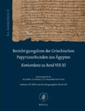 Berichtigungsliste der Griechischen Papyrusurkunden aus &Auml;gypten