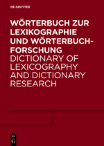 Wörterbuch zur Lexikographie und Wörterbuchforschung