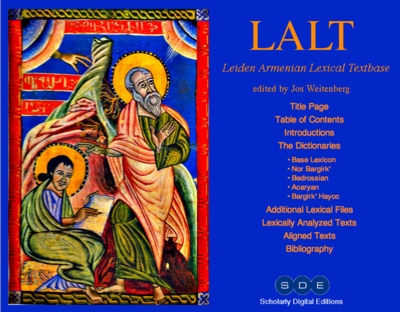 The Leiden Armenian Lexical Textbase (LALT)