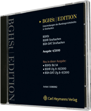 BGHSt Edition - Entscheidungen des Bundesgerichtshofes in Strafsachen