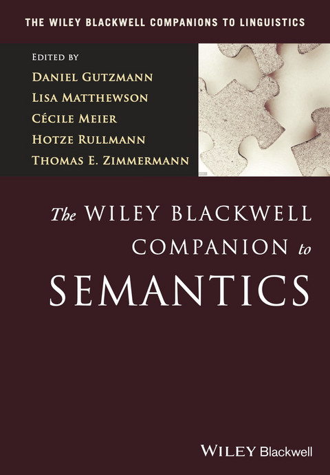 The Wiley Blackwell Companion to Semantics