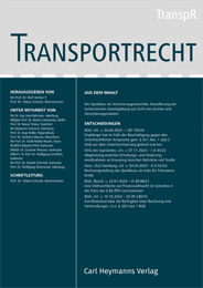 Transportrecht (TranspR)