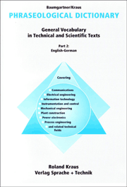 Phraseological Dictionary General Vocabulary in Technical and Scientific Texts