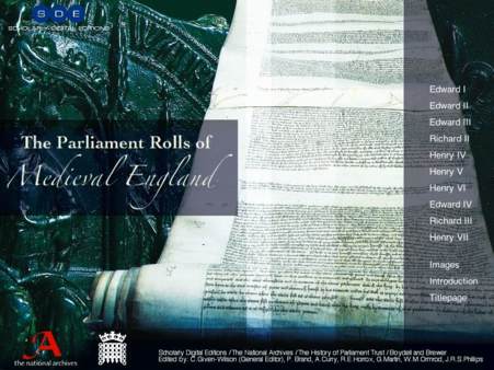 The Parliament Rolls of Medieval England