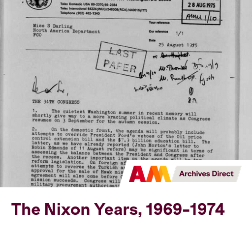 The Nixon Years, 1969-1974