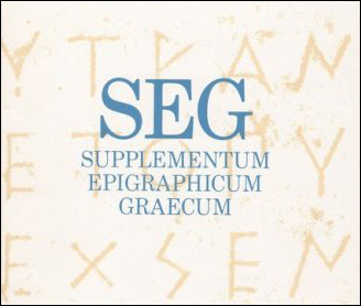 Supplementum Epigraphicum Graecum (SEG)