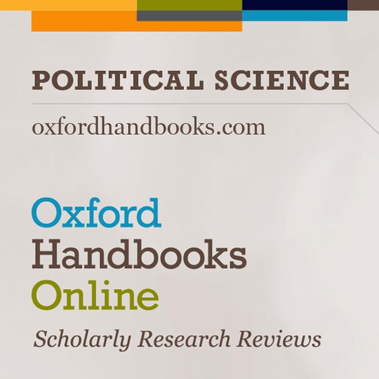 Oxford Handbooks Online (OHO): Political Science