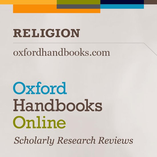 Oxford Handbooks Online (OHO): Religion