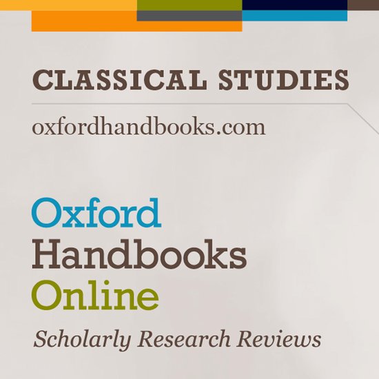 Oxford Handbooks Online (OHO): Classical Studies