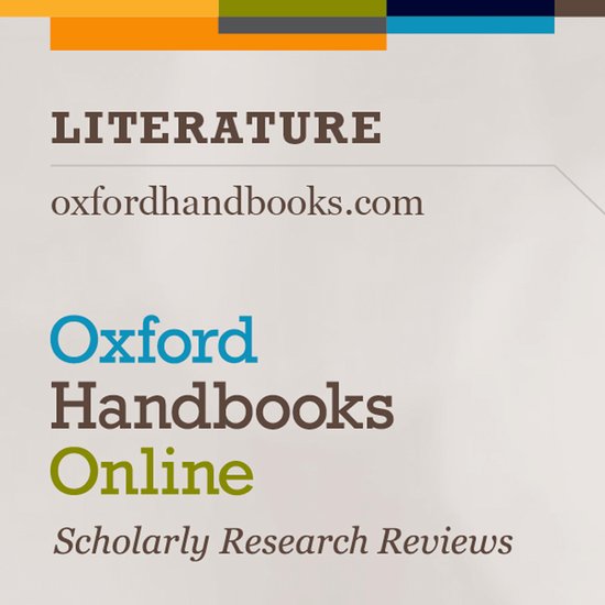 Oxford Handbooks Online (OHO): Literature