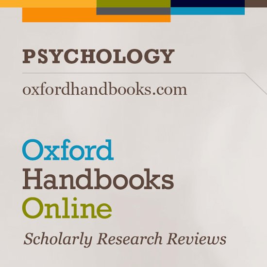 Oxford Handbooks Online (OHO): Psychology