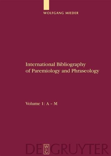 International Bibliography of Paremiology and Phraseology