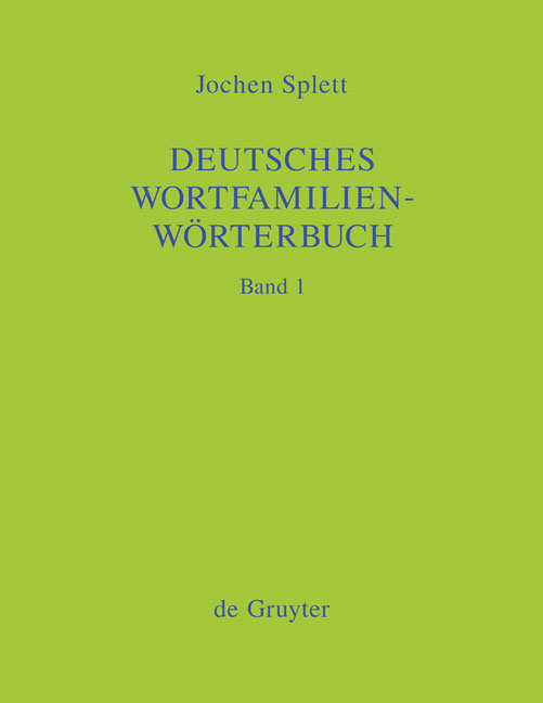 Deutsches Wortfamilienw&ouml;rterbuch
