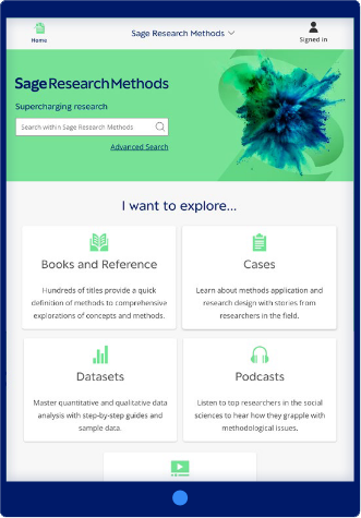 SAGE Research Methods Online (SRMO)
