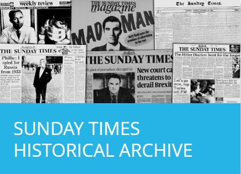 The Sunday Times Historical Archive, 1822-2021