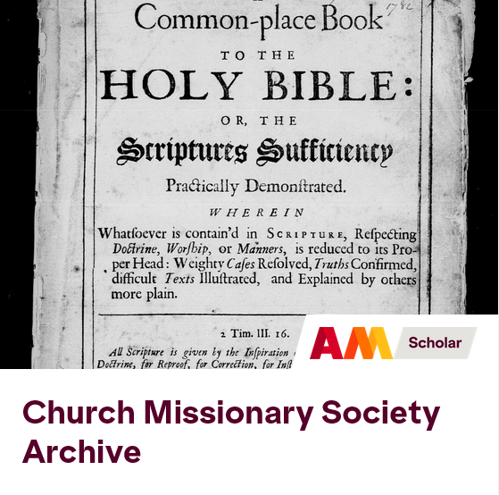 Church Missionary Society Archive - Research Source