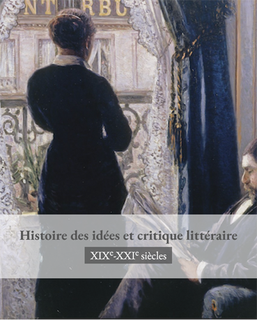 Histoire des id&eacute;es et critique litt&eacute;raire