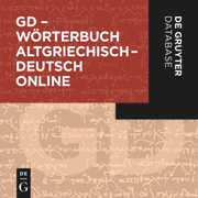 GD - Wörterbuch Altgriechisch-Deutsch Online