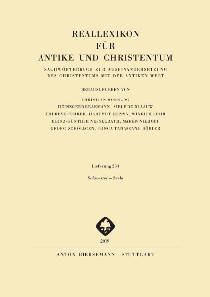 Reallexikon für Antike und Christentum (RAC-Online)