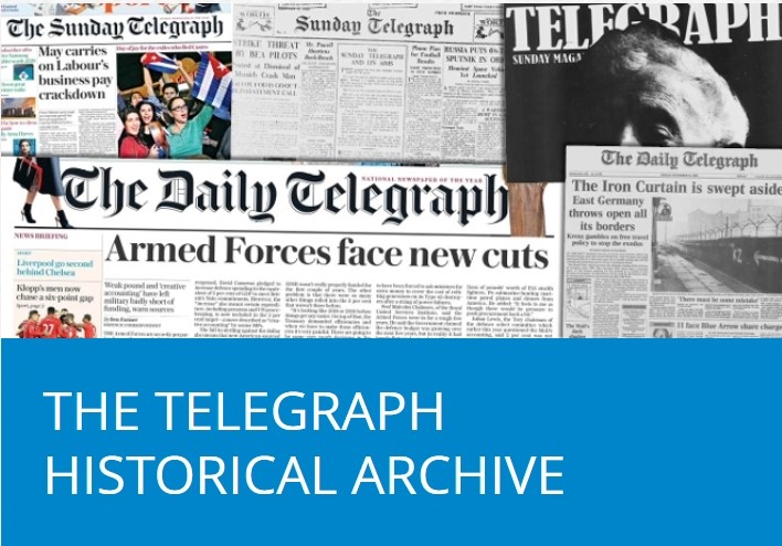 The Telegraph Historical Archive. 1855-2021