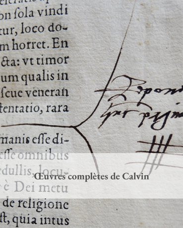 Œuvres compl&egrave;tes de Jean Calvin