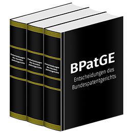 BPatGE - Entscheidungen des Bundespatentgerichts