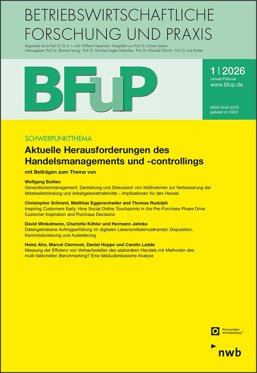 NWB Campus Library: NWB Betriebswirtschaftliche Forschung und Praxis