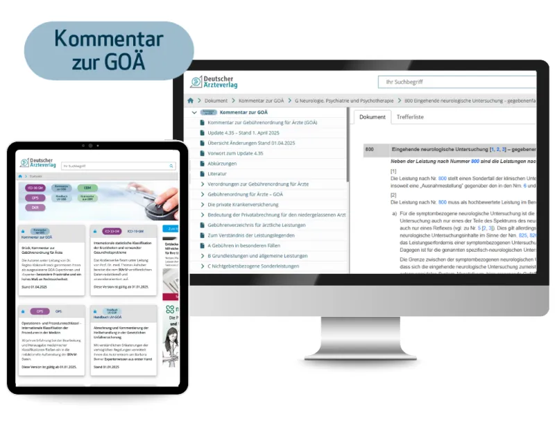 Kommentar zur Geb&uuml;hrenordnung f&uuml;r &Auml;rzte (GO&Auml;)